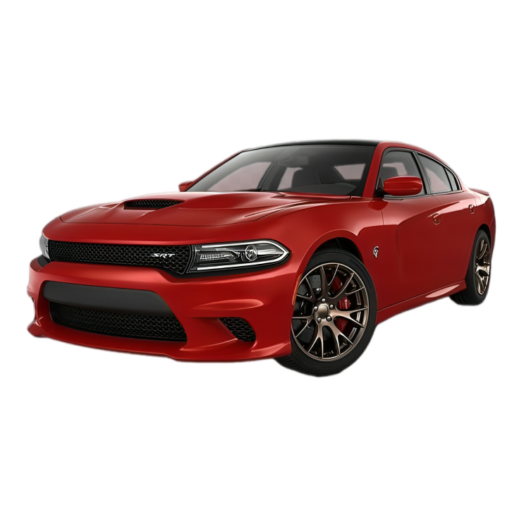 A red car detailed to a mirror shine